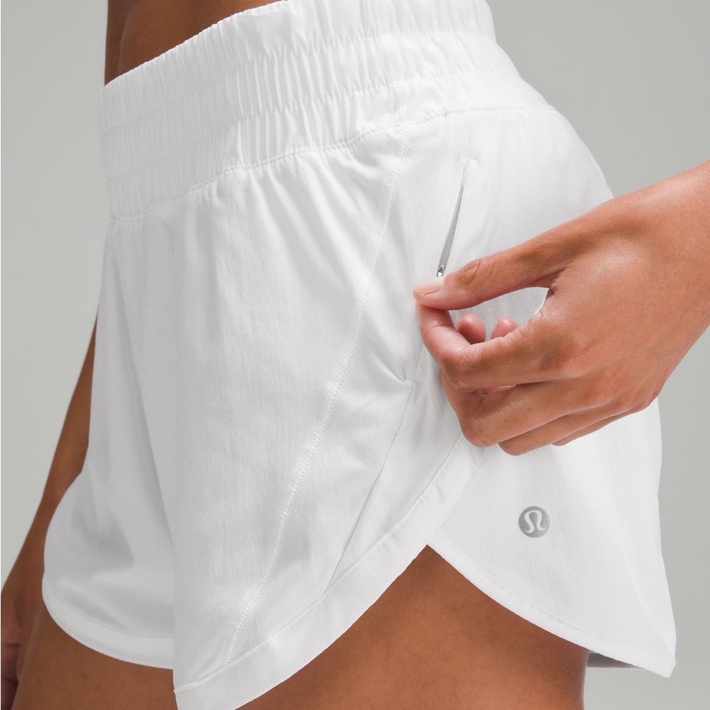 Lululemon “Track That” lined shorts. Size 6.